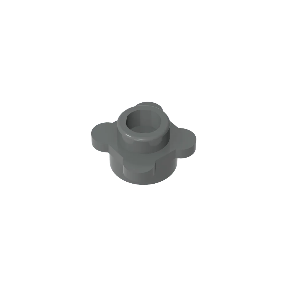 Gobricks GDS-839 Plate Round 1x1 with Flower Edge | Compatible with Lego 33291 28573 detail view