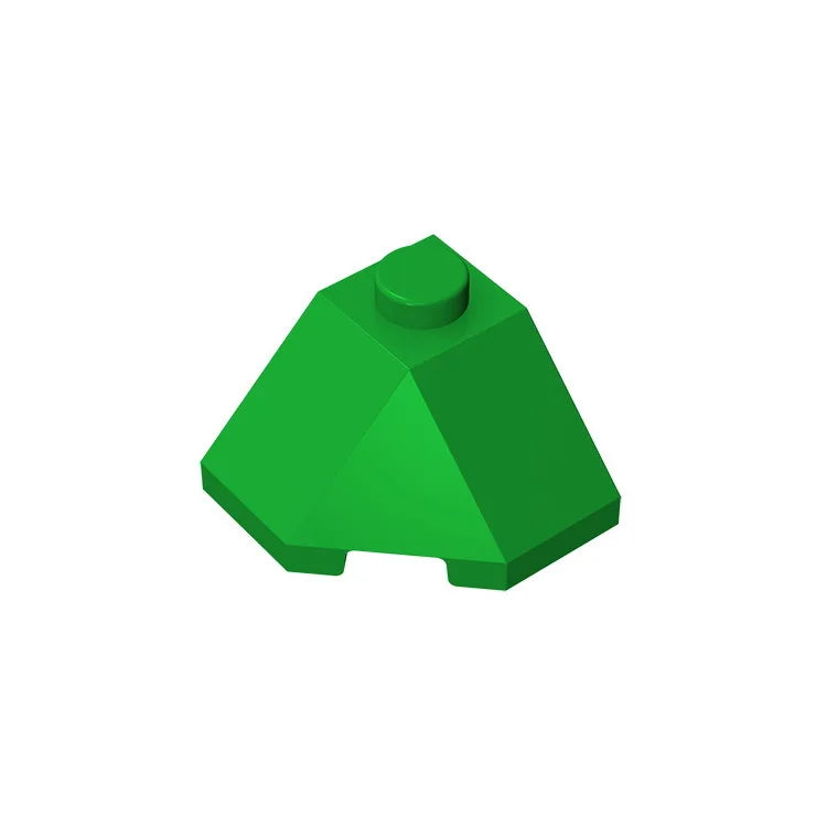 ROOF TILE 2x2x1 45 Degree Bottom | Compatible Building Block for Creative DIY detail view