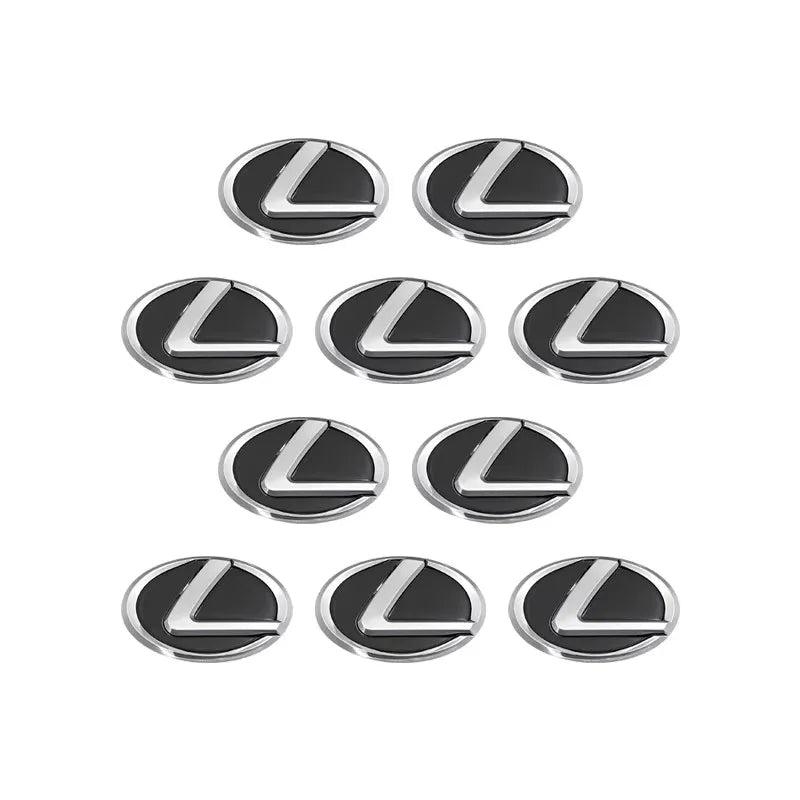 14/15MM Car Remote Key Sticker Aluminum Emblem Decoration Decal For Lexus