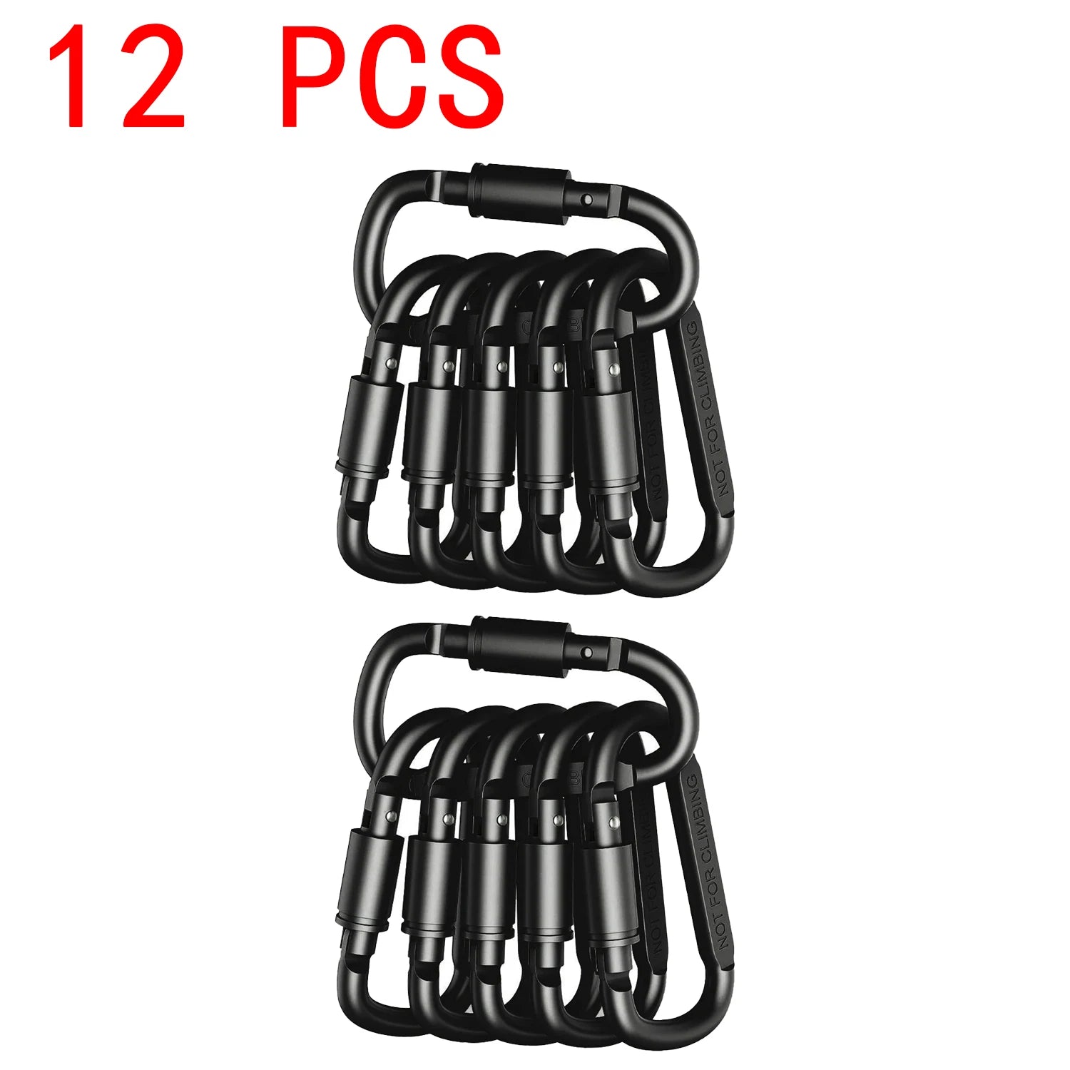 4-6PCS Carabiner Set For Key Camping Survival EDC Outdoor Keychain Clip  Alloy Aluminum Tactical Caribiner Hook Karabiners