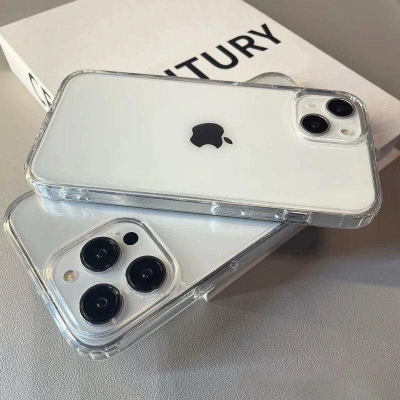 Transparent Soft Acrylic Phone Case For iPhone