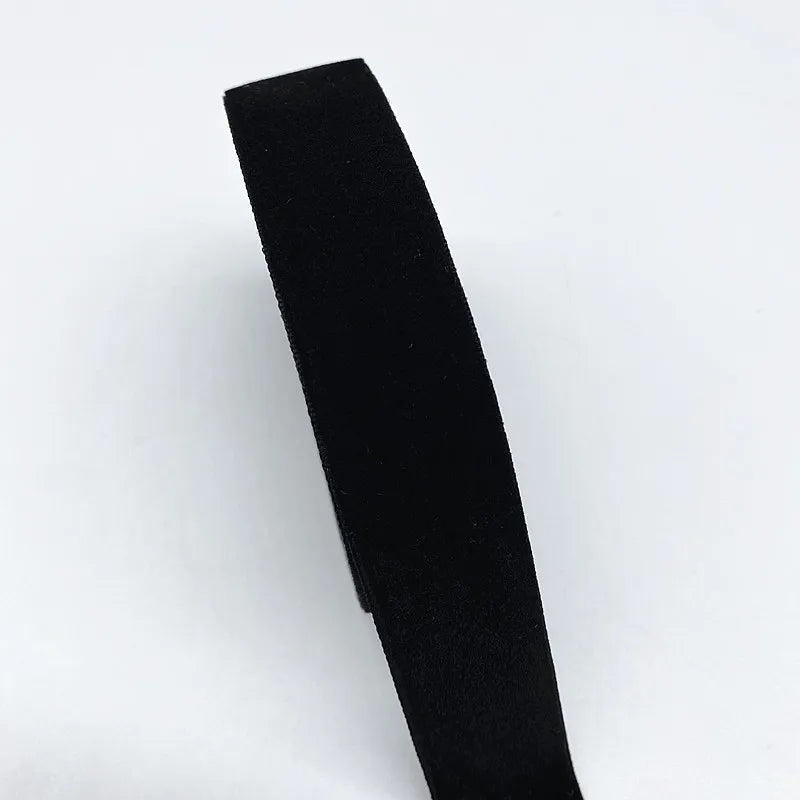 New 6-38mm Colour Single Face Line Velvet Ribbon for Bowknot Christmas Ribbon Party additional angle