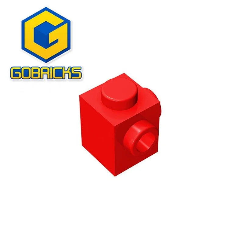 Gobricks GDS-1046 Modified Brick 1 x 1 with Studs on 2 Sides | Building Block for DIY alternate view