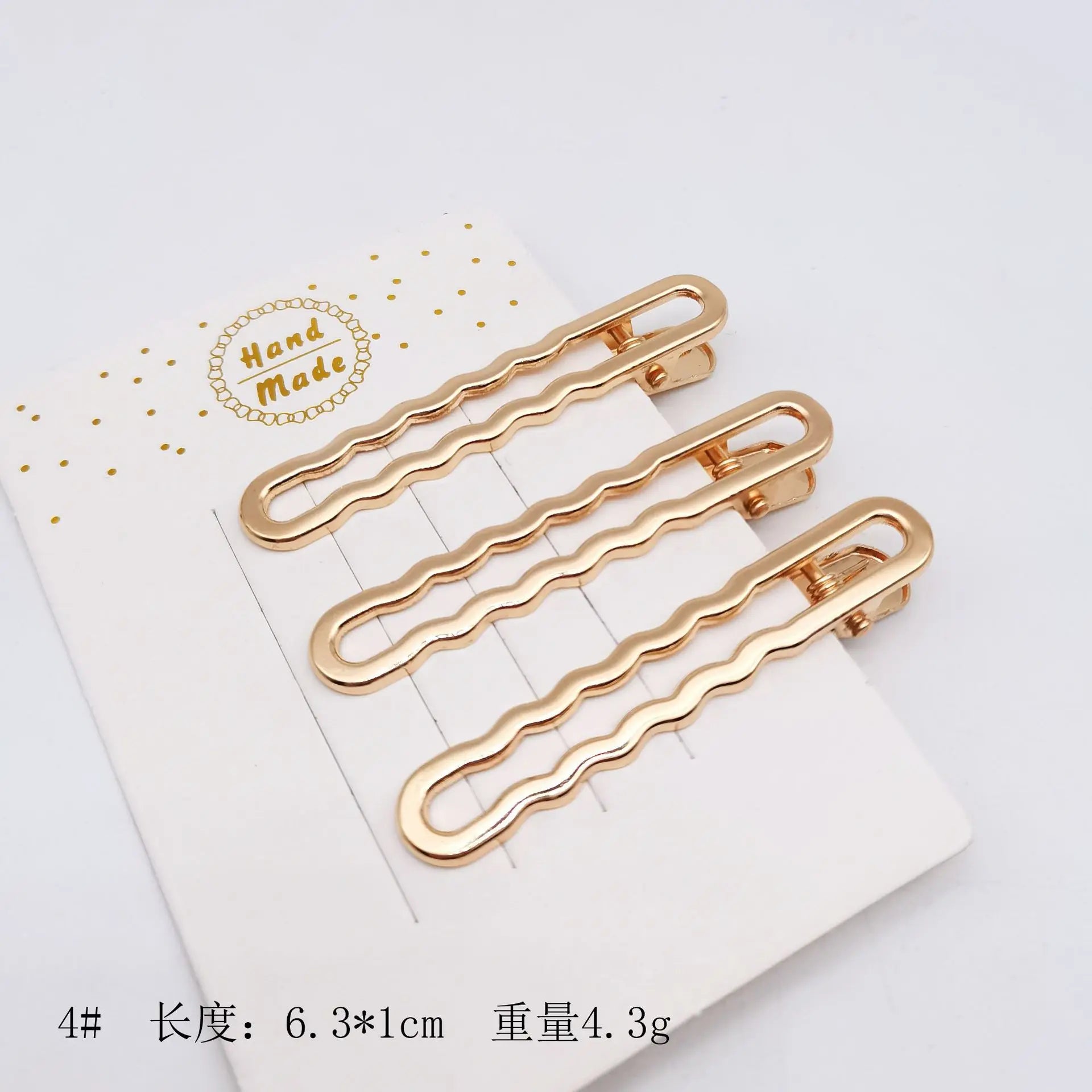3pcs/set  Elegant Hair Clips Crab Hollowing Out Hairpin Metal Geometric Hair Claw Barrette Women Girls Korean Hair Styling Tools