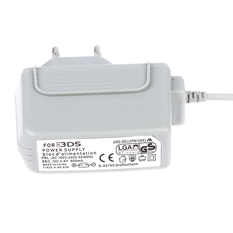For Nintendo AC Adapter EU Plug Charger 100V-240V Power Adapter For XL 2DS 3DS DS D additional angle