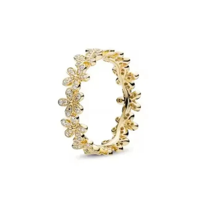 Hot Sell New 925 Silver Stackable Infinite Heart Garland Sawtooth For Women Original W close-up view