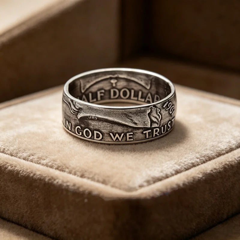 New S925 Sterling Silver Ring Thai Silver Vintage Embossed Ring for Men Jewelry Gifts lifestyle view