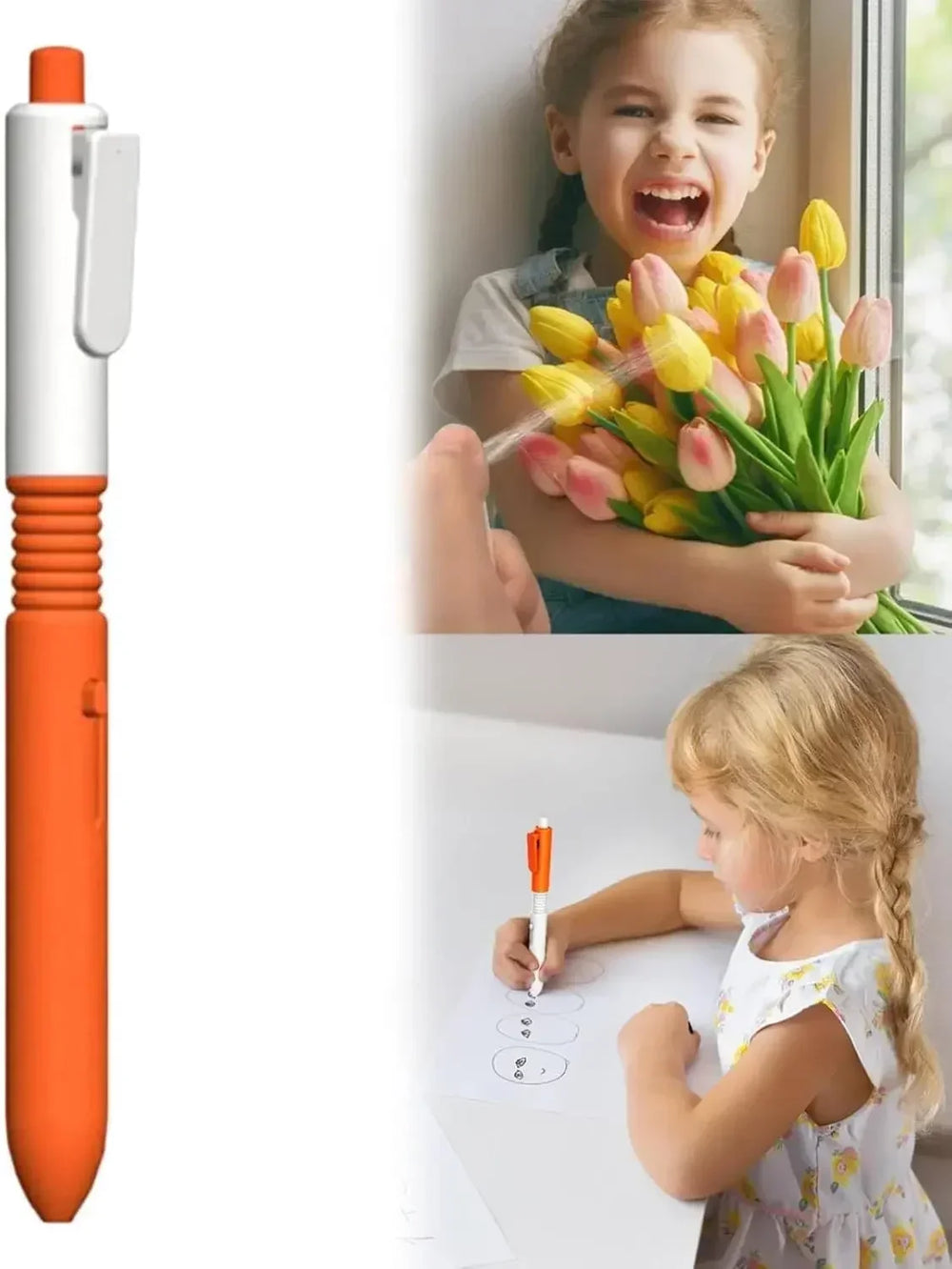 2 in 1 Funny Prank Retractable Water Spray Pens,Ball Pen with Water Spray Funny Prank close-up view