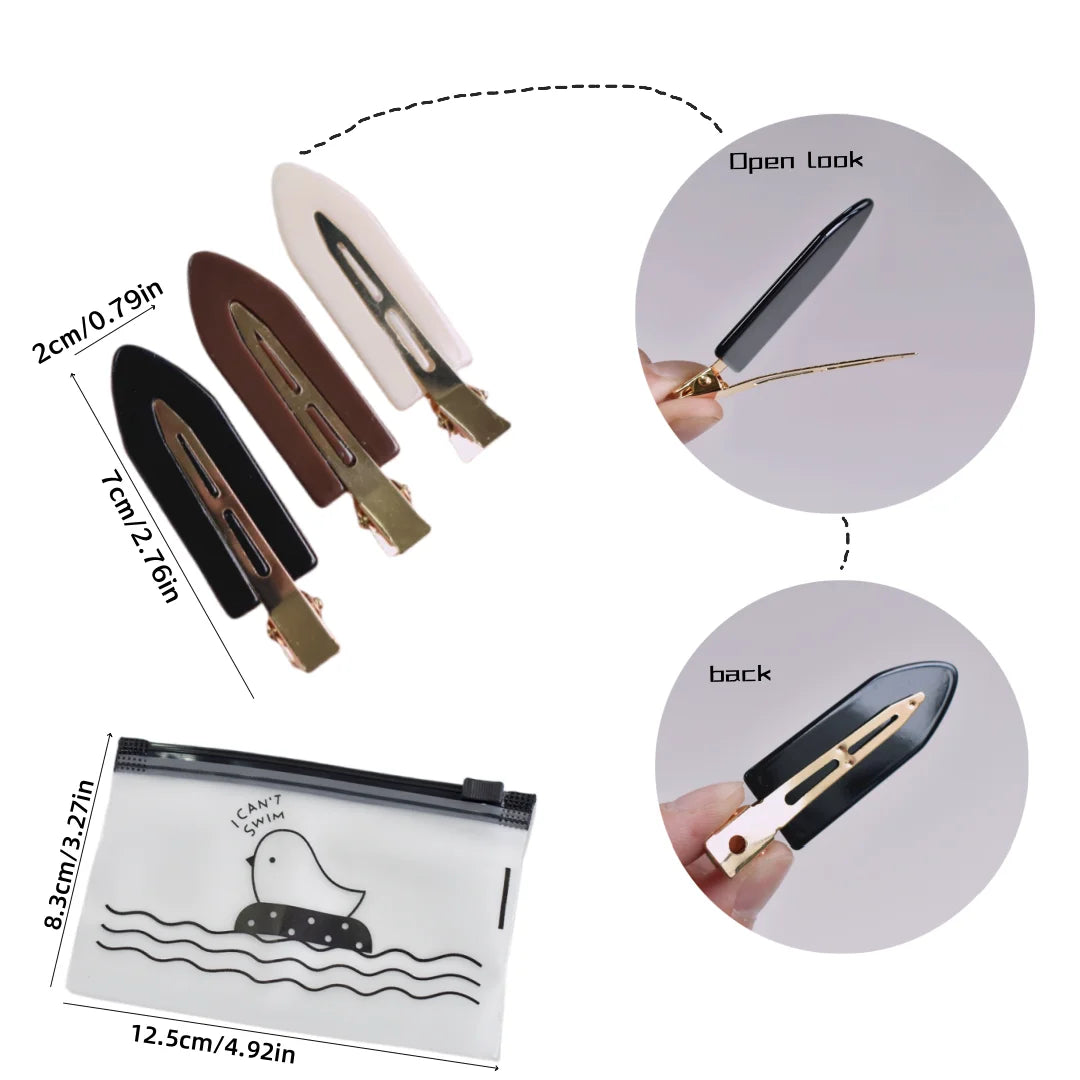 6PCS/SET Women's Multi-Colored Acrylic Non-Bending Hairpin Daily Makeup Face Wash Ban lifestyle view