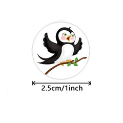 Teacher Reward Stickers for Kids | 100-500pcs Cute Animal Motivational Stickers alternate view
