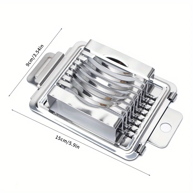 Stainless Steel Egg Slicer | Multi-Functional Kitchen Tool additional angle