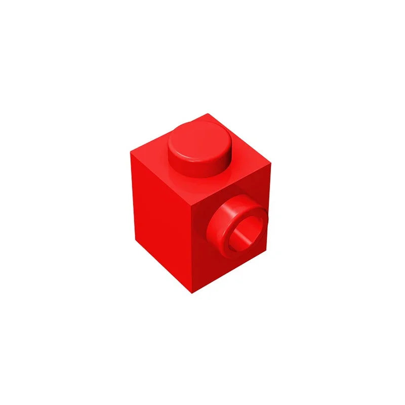 Gobricks GDS-635 BRICK 1X1 W. 1 KNOB | Single Side Bump Building Block Compatible wit alternate view