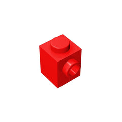 Gobricks GDS-635 BRICK 1X1 W. 1 KNOB | Single Side Bump Building Block Compatible wit alternate view