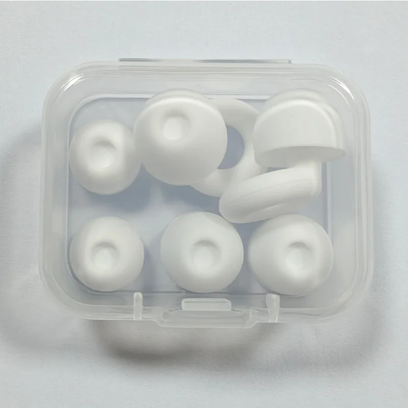 Noise Cancelling Earplugs Silicone Soft Reusable Waterproof for Sleeping Swimming Stud close-up view