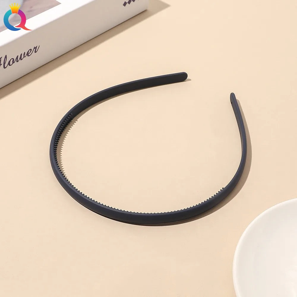 Plastic Frosted Non-slip Face Wash Hairbands Headband Women Girls Hair Head Hoop Bands S detail view