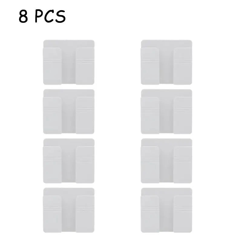 1-4pcs Wall Mounted Storage Box Multifunction Punch Free Organizer TV Remote Control D close-up view