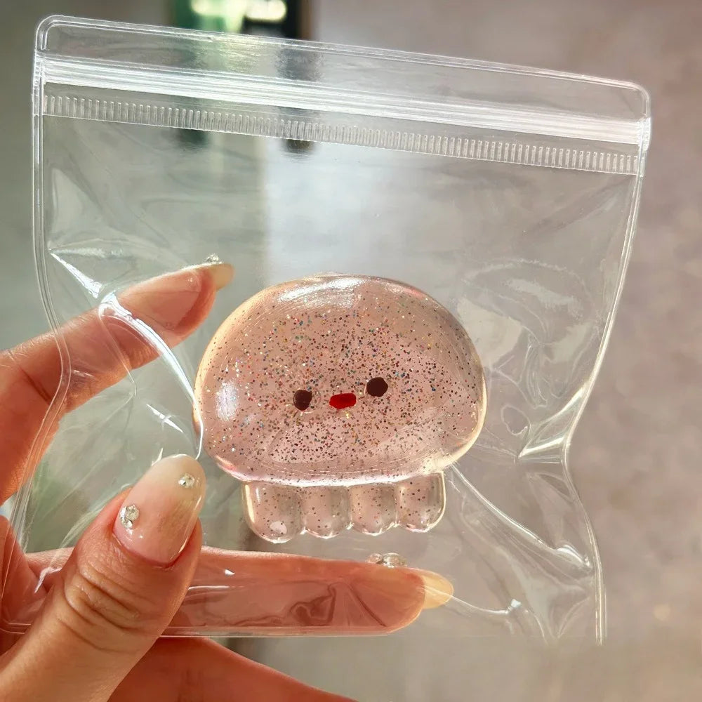 Taba Squishy Jellyfish | Kawaii Stress Relieving Sensory Fidget Toy for Anxiety and R alternate view