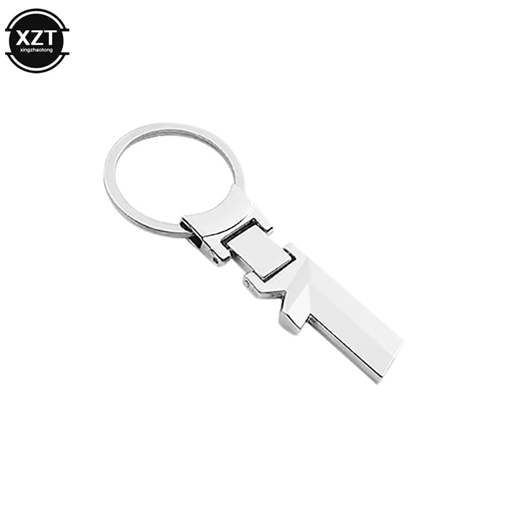 Zinc Alloy Number Emblem Keychain | Car Key Ring for BMW Models close-up view