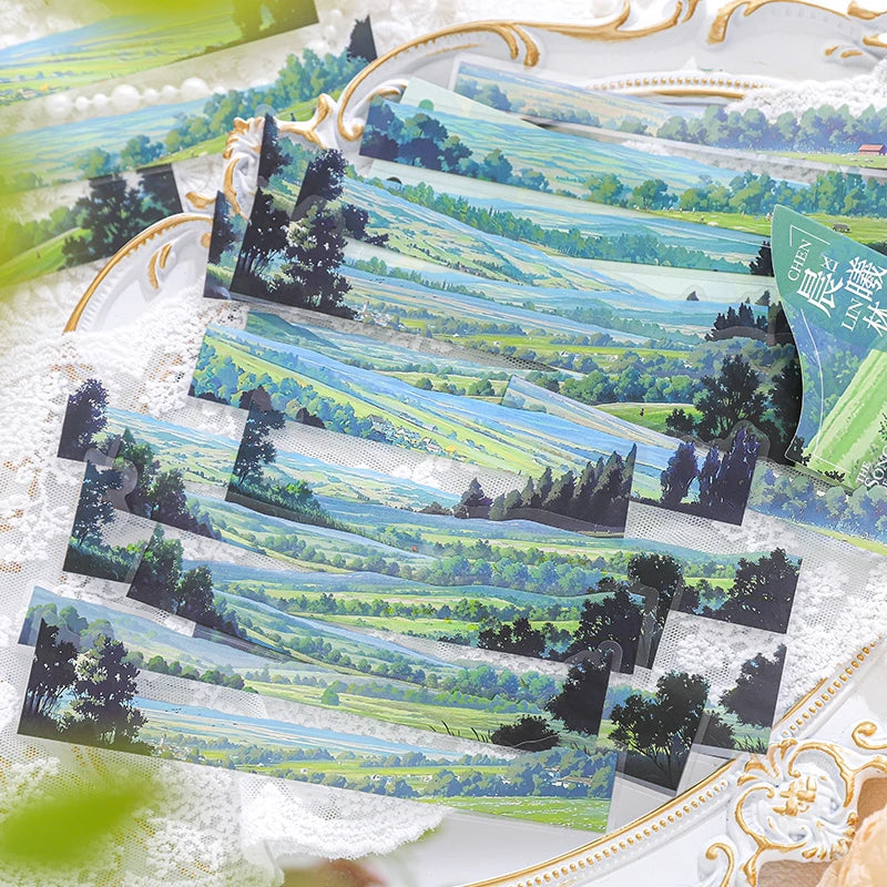 Natural Scenery Sticker Pack | 20pcs Landscape Stickers for Junk Journal DIY