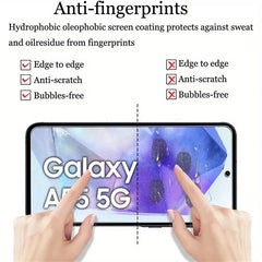 4Pcs 10D Tempered Glass Screen Protector for Samsung Galaxy A55 5G - Clear HD Film