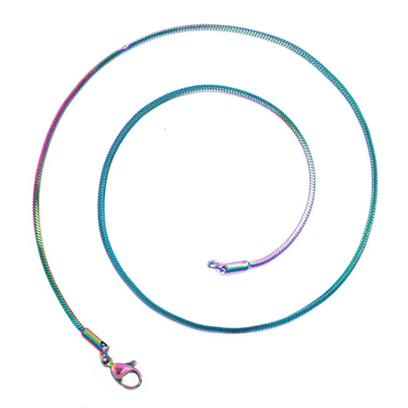 Wholesale 45/50/60/70cm Snake Long Chain Necklace Stainless Steel Necklaces For Women alternate view