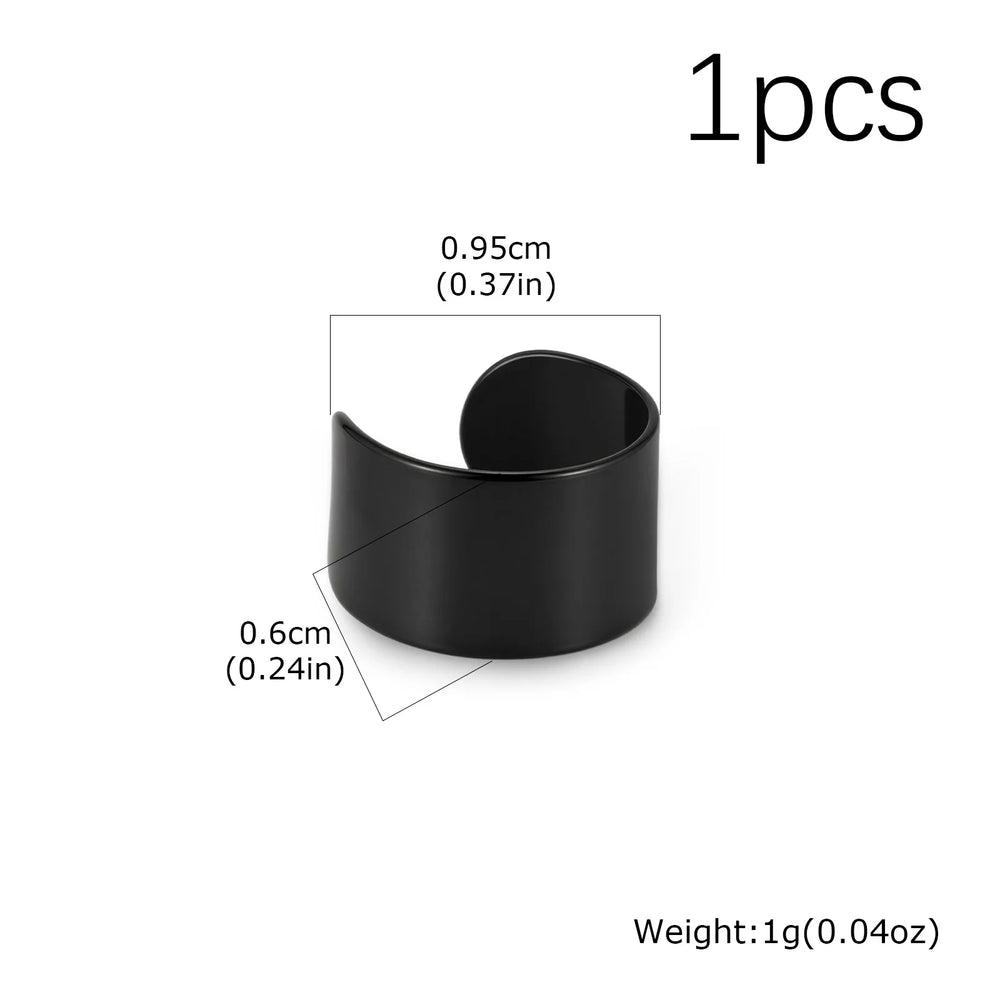 Trendy Simple Long Tube U-shaped Stainless Steel Ear Bone Clip For Men, Geometric Non lifestyle view