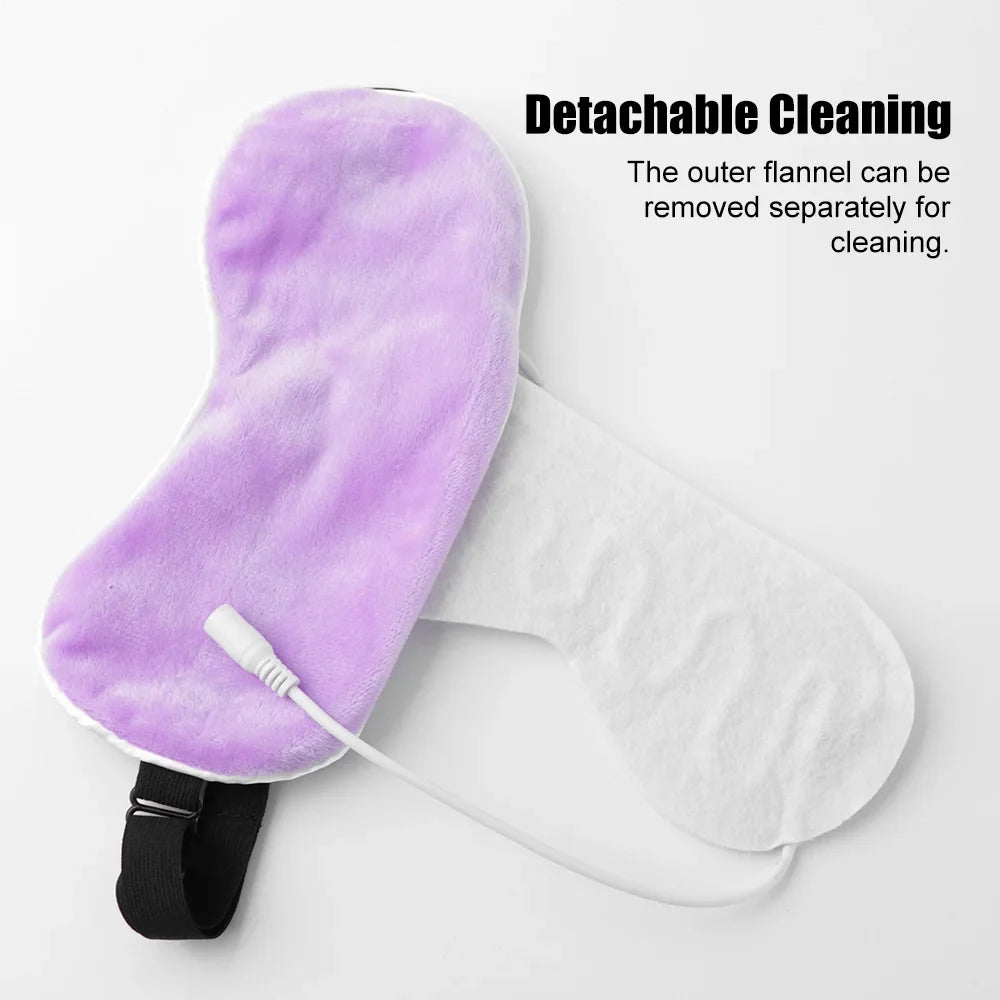 USB Heating Eye Mask | Hot Compress Sleep Eye Patch for Fatigue Relief detail view