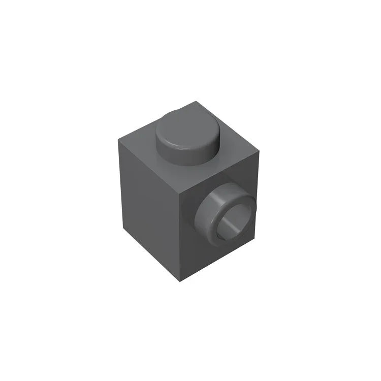 Gobricks GDS-635 BRICK 1X1 W. 1 KNOB | Single Side Bump Building Block Compatible wit alternate view
