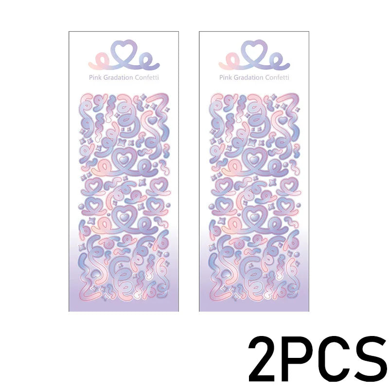 1PCS New Cute Deco Stickers Photocard Decor Kawaii Decorative Scrapbooking Decorative alternate view