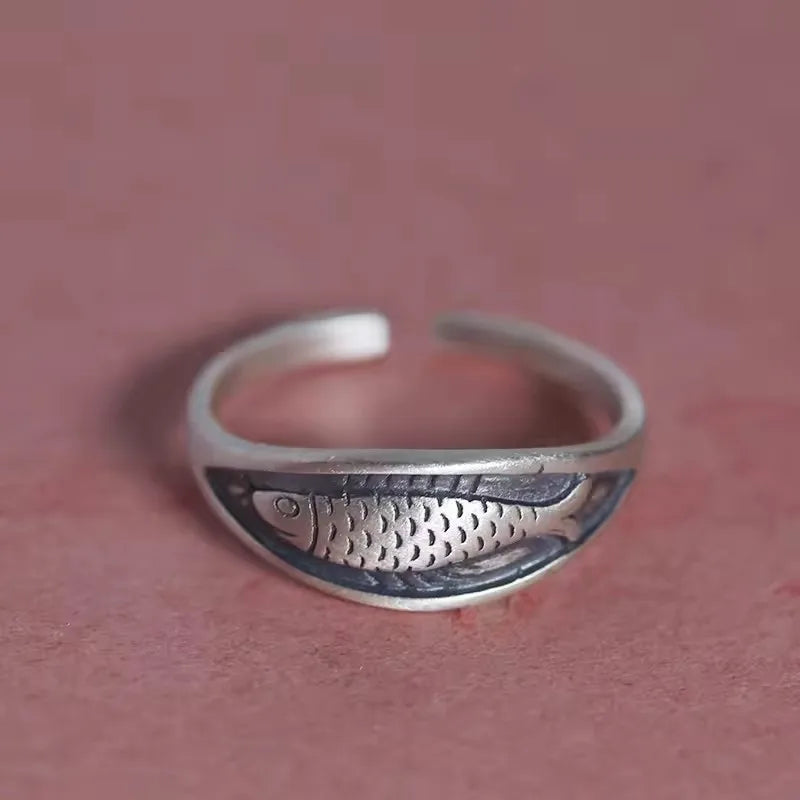 VENTFILLE 925 Sterling Silber Blumenring | Hohl Retro Schmuck für Damen