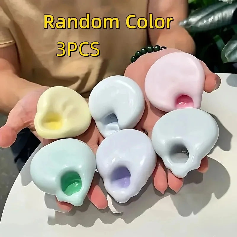 Squishy Stress Balls Rainbow Glutinous Ball Shapeable Vacuum Fidget Toy | Party Favor alternate view