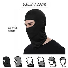 Cool Full Face Cycling Cap Balaclava | UV Protection and Quick-Dry for Men close-up view