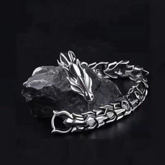 Hip Hop Punk Dragon Scale Bracelet | Bold Keel Design for Men