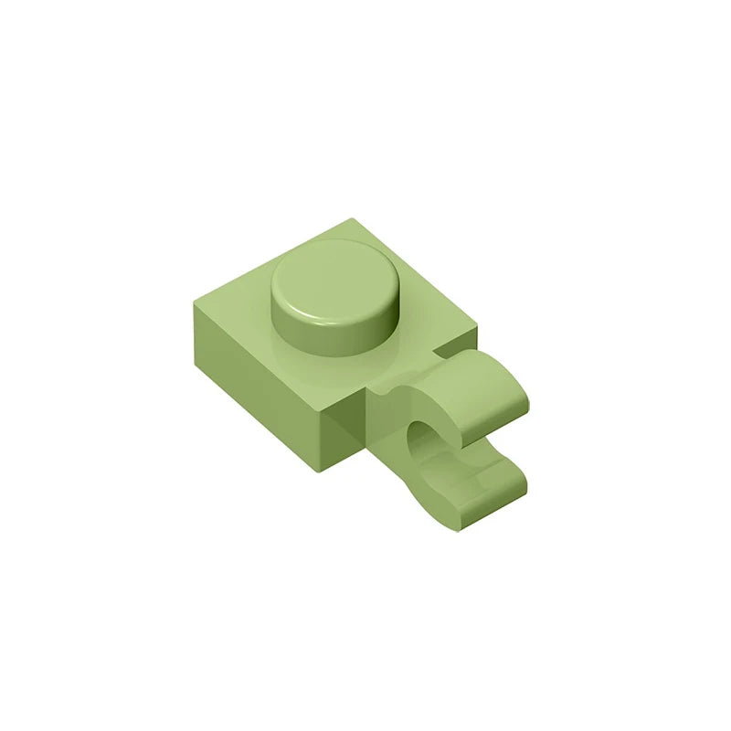 PLATE 1X1 W/HOLDER VERTICAL Building Block | Compatible with Lego 6019 61252 detail view