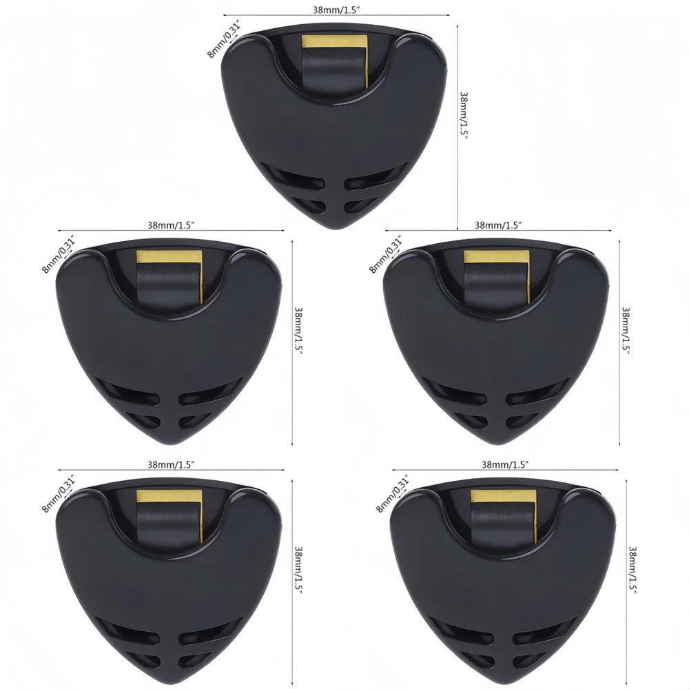 Miwayer 1/5/10Pcs Guitar Pick Holder Plastic Plectrum Case Mediator Quick Storage Self close-up view