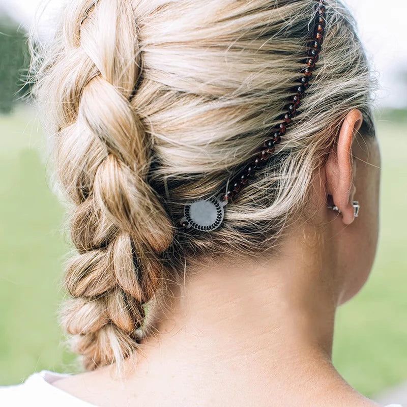 Elastic Fashion Telephone Line Hair Band Rope Headband Women Girls Sport Versatile Scr close-up view