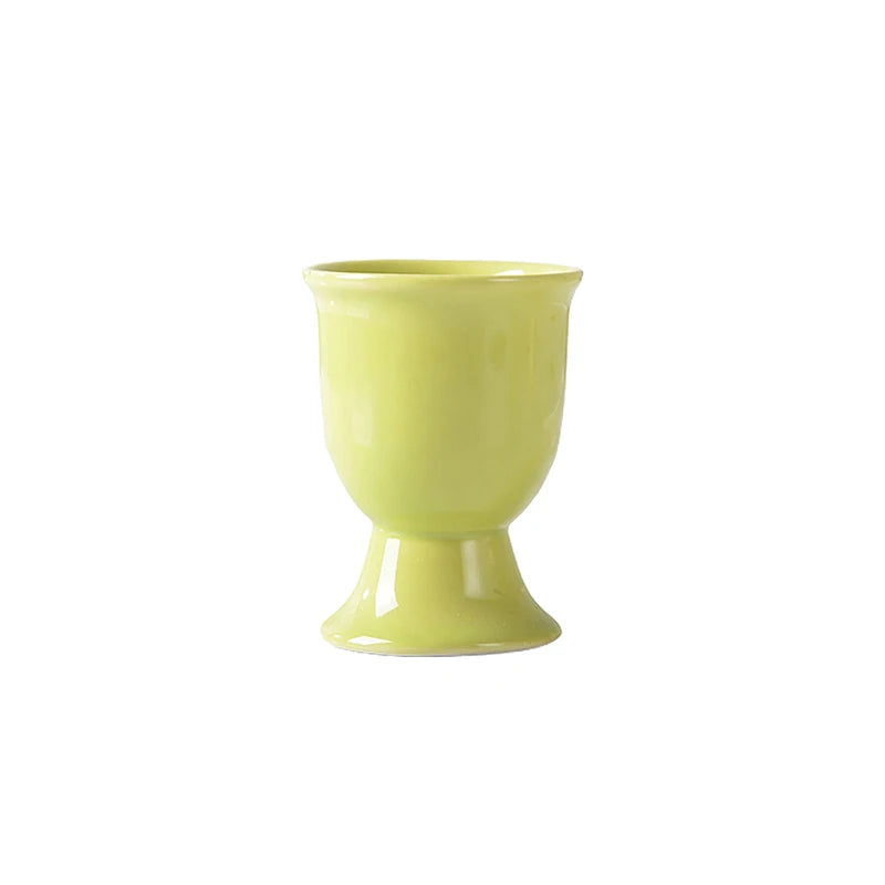 Egg Cup Holders Candy Color | Ceramic Creative Serving Cups Breakfast close-up view