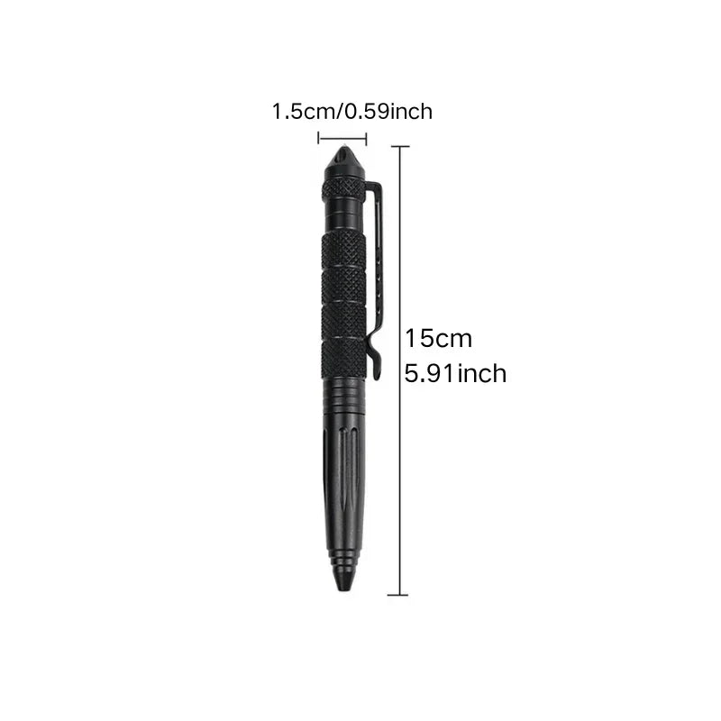 Tactical Pen Self Defense Tool | Glass Breaker and Emergency Survival Writing Pen additional angle