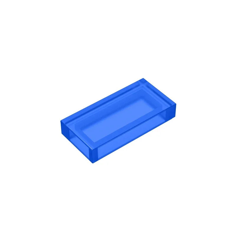 Gobricks GDS-566 Tile 1 x 2 with Groove | Compatible Building Block close-up view