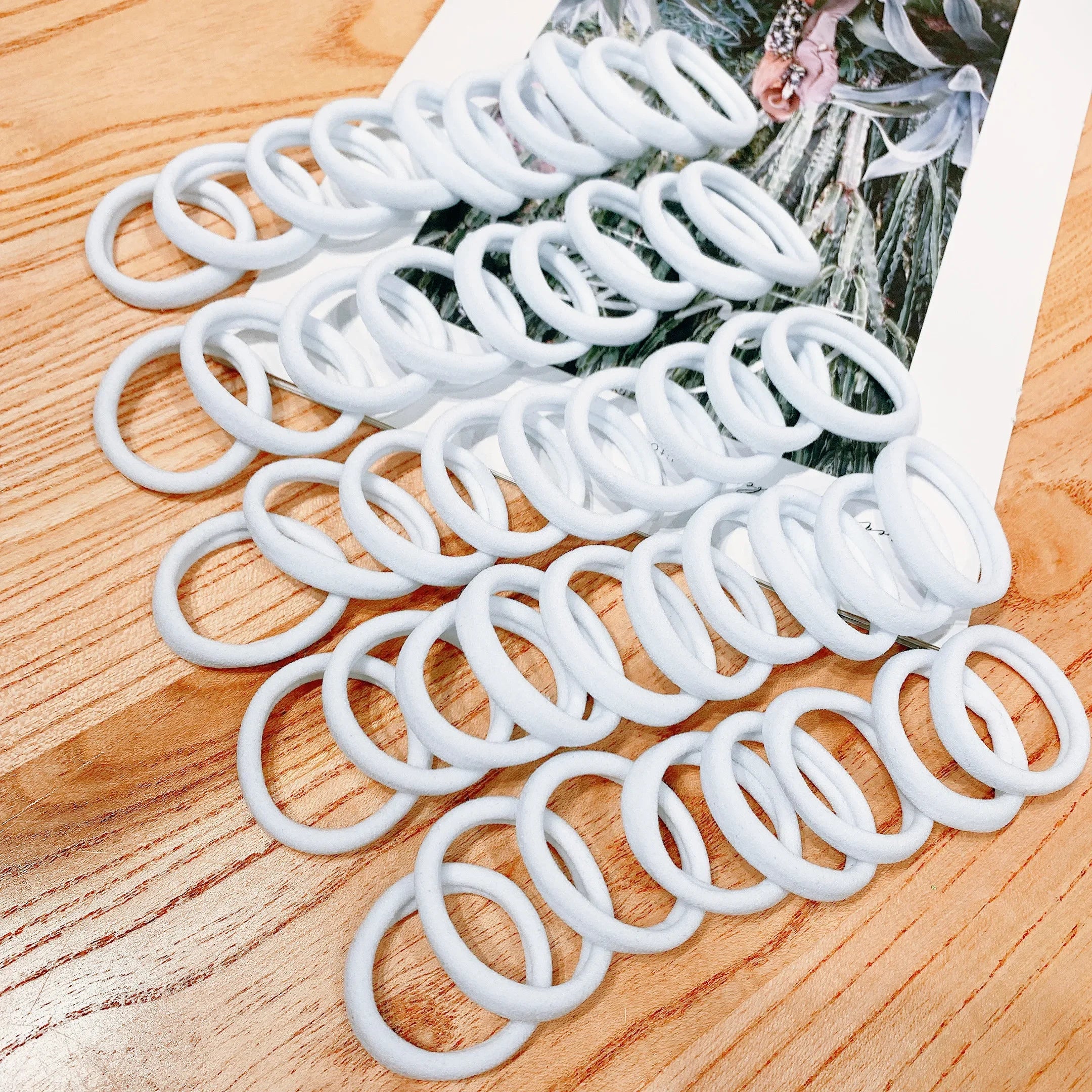 50/100pcs Kids Elastic Hair Bands Girls 5CM Sweets Scrunchie Rubber Band Hair Ties Clips Headband Hair Accessories