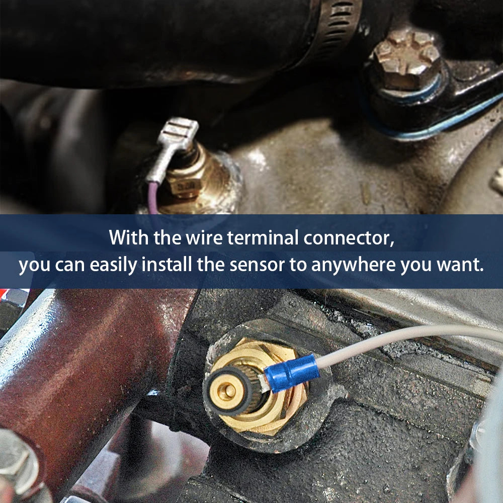 VR - 12V 1/8 NPT Racing Car Oil Temp Sensor Water temperature Sensor Water Temp Sensor Gauge Sensor VR-TSU01