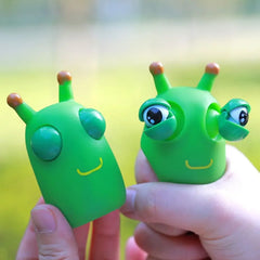 Creative Funny Eyeball Burst Squeeze Toy Green Eye Caterpillar Pinch Toys Adult Kids Stress Relief F