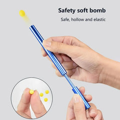 Soft Pinball Launcher Guns Toy | Aluminum Alloy Outdoor Shooting Game detail view