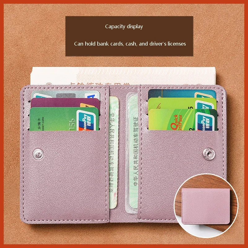 Compact Leather Card Wallet for Men and Women | Minimalist Everyday Carry additional angle
