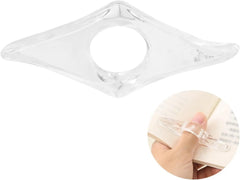 Transparent Acrylic Book Page Holder Thumb Book Holder Ring Book Opener Bookmark Read alternate view