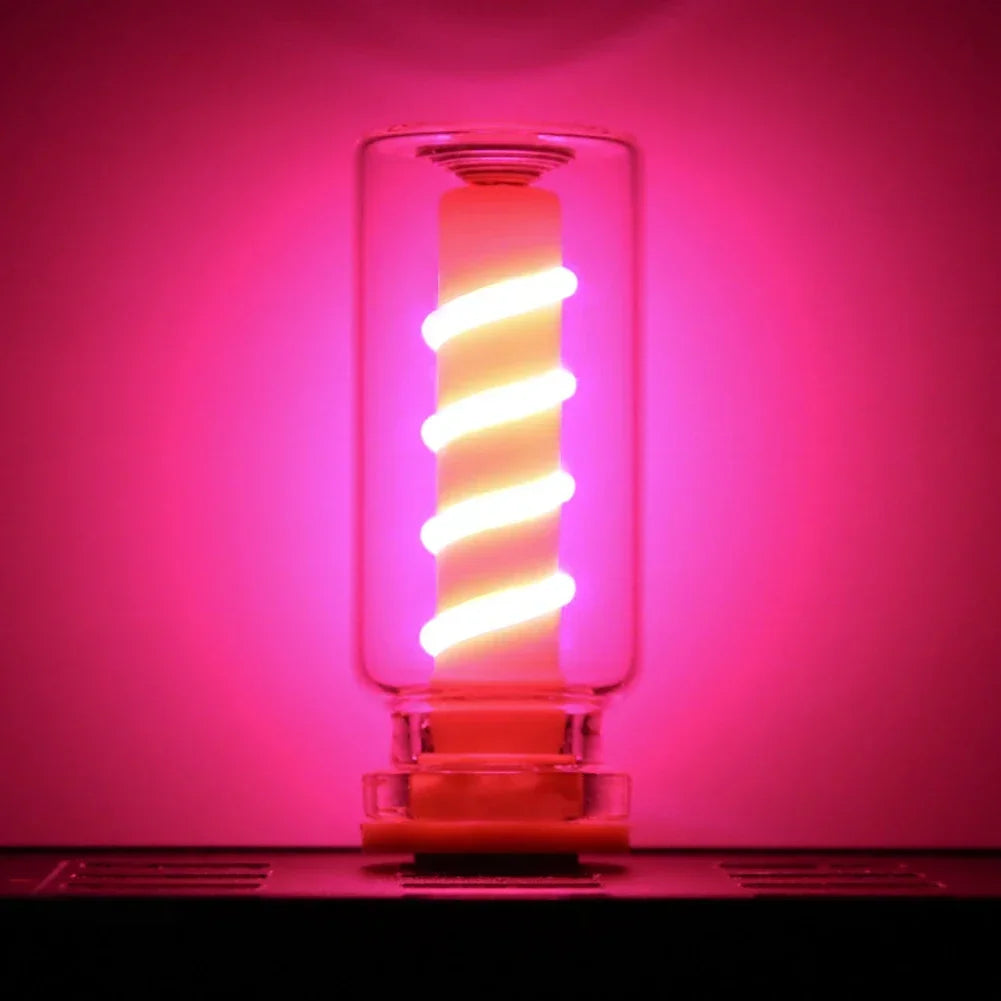 5V USB LED Spiral Filament Touch Dimming Bulb | Retro Night Light Atmosphere Lamp close-up view