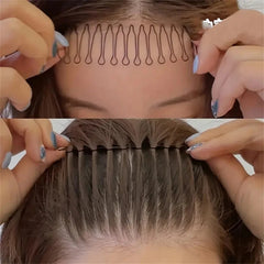 1pcs Invisible Broken Hair Hairpin Styling Accessories Tiara Tools Roll Curve Needle Bangs Fixed Insert Comb