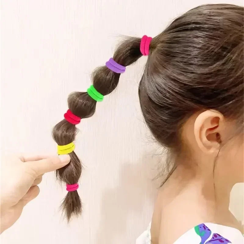 Scrunchie Rubber Band Kid Hair for Girls Ponytail Hold additional angle