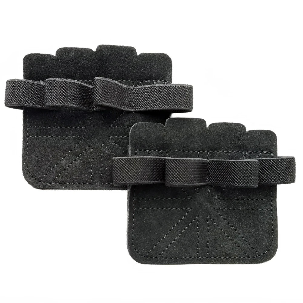 CRUXELL Cowhide Weightlifting Gloves | Four-Finger Palm Protection for Gym alternate view