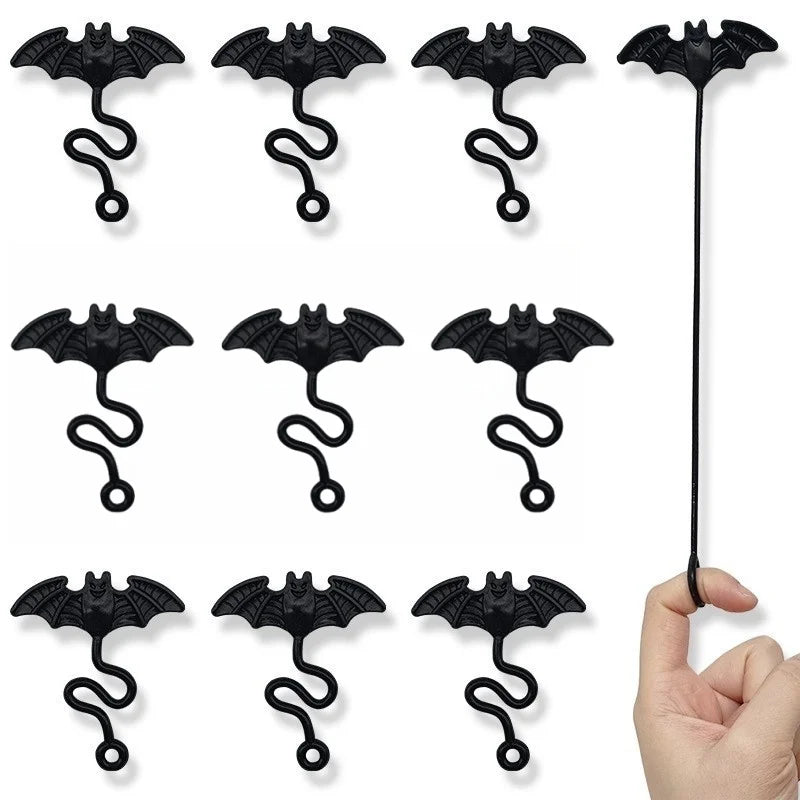12Pcs Funny Elastic Bat Sticky Toy Wall Climber For Kids Birthday Party Favors Goodie Bag Halloween